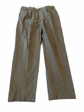 Polo Ralph Lauren Andrew Pant Men’s 36x30 Green Chino Pleated Classic